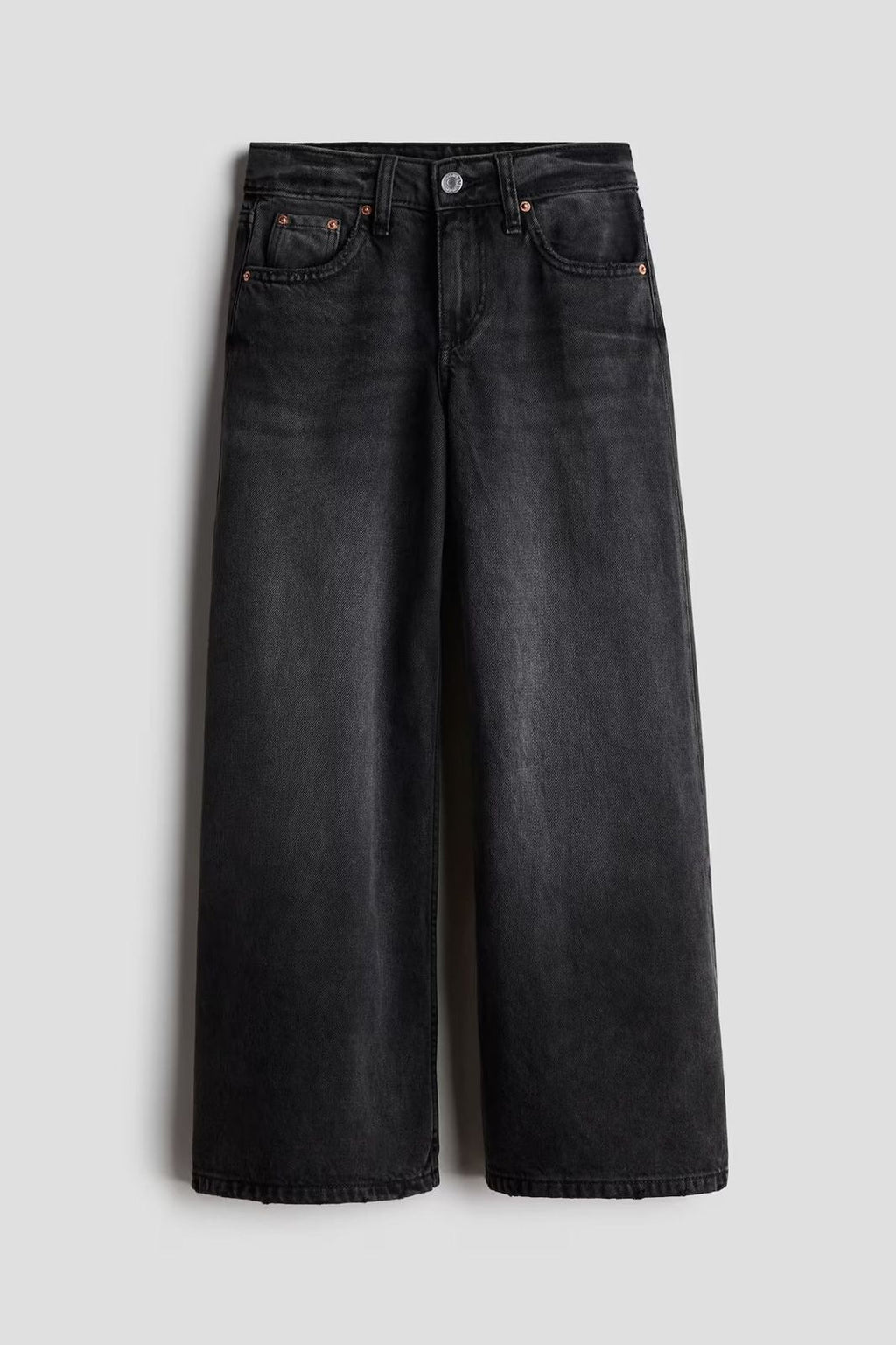 Wide leg denim jeans